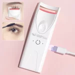 Electric Heated Eyelash Curler Long-Lasting Curl Electric Eye Lash Perm Eyelashes Clip Eyelash Curler Device Makeup Tools