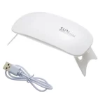 Hot Sale 6W Mini Nail Dryer Machine Portable 6 LED UV Manicure Lamp Home Use Nail Lamp For Drying Polish Varnish With USB Cable