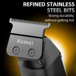 Kemei Hair Clipper Electric Hair Trimmer Cordless Hair Cutting Machine Professional Rechargeable Portable Trimmer for Men