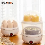 Electric Egg Steamer Machine Multifunction Egg Boiler Cooker Pan Corn Milk Rapid Breakfast Cooking Appliances for The Kitchen