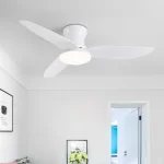 Simple LED Ceiling Fans Light Intelligent APP Strong Wind and Low Decibel Remote Control AC110/220V Household Fan Lighting