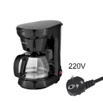 American Drip Coffee Maker, Small Office Coffee Maker, Tea and Coffee Pot 750Ml for 4 Cups