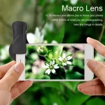 Phone Lens Kit 0.45x Super Wide Angle & 12.5x Super Macro Lens HD Camera Lentes for IPhone 6S 7 Xiaomi All Cellphone 1pcs