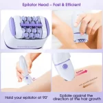 3in1 Electric Women Epilator Female Shaver Leg Body Hair Removal Lip Chin Depilatory Lady Bikini Trimmer Facial Hair Remover