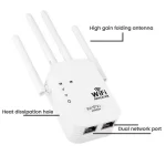 300Mbps Wifi Repeater Wireless WIFI Signal Extender Dual Band 5G 2.4G Network Amplifier Long Range Wifi Router
