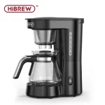 HiBREW 3 in 1 America Drip Coffee Machine Pour Over Coffee Maker Glass Teapot Hot Tea Maker  750ML H12