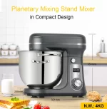 BioloMix 6L/5L Stand Mixer Stainless Steel Bowl 6-speed Kitchen Food Blender Cream Egg Whisk Cake Dough Kneader Bread Maker