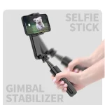 Handheld Selfie Stick Gimbal Stabilizer Holder Adjustable Fill Light Selfie Stand Bluetooth Mobile Phone  For IPhone Samsung