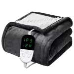 Heated Blanket-Electric Blanket,Soft Heated Throw Blanket with 6 Heating Levels & 4 Hours auto-Off,Over-Heat Protection