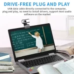 HD USB 2.0 Webcam With Microphone Laptop Desktop PC Computer Web Camera+Mic