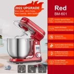 BioloMix 6L/5L Stand Mixer Stainless Steel Bowl 6-speed Kitchen Food Blender Cream Egg Whisk Cake Dough Kneader Bread Maker