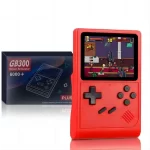 GB300 Portable Handheld Game Player 3.0 inch Screen TV Video Game Console AV Output Retro Game Console Built-in 8G 6000+ Games