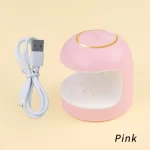 18W Nail Dryer Mini USB UV LED Lamp Nail Art White Egg Shape Design 120S Fast Drying Curing Light for Gel Polish Manicure Tools