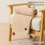 Office USB Electric Heated Blanket Wearable Power Source heating Shawl Heated Throw Blanket  Washable Warmer Blanket