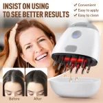 EMS Vibration Scalp Massager Hair Massage Scalp Brush with Oil Dispenser Red Light Therapy Hair Root Comb For Hair Growth