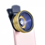 Mobile Phone Camera Lens 2 in 1 Clip-on Lens Kit 37mm 0.45X 49UV Super Wide Angle & Macro HD Lens for iPhone Android Smartphones