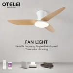 Simple LED Ceiling Fans Light Intelligent APP Strong Wind and Low Decibel Remote Control AC110/220V Household Fan Lighting