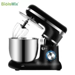 BioloMix 6L/5L Stand Mixer Stainless Steel Bowl 6-speed Kitchen Food Blender Cream Egg Whisk Cake Dough Kneader Bread Maker