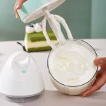 Household Automatic Whisk Electric Milk Frother Whipped Cream Mixer USB Rechargeable Food Blender Whisk Wireless Stand Mixer