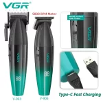 VGR Hair Clipper Cordless Hair Trimmer Professional Hair Cutting Machine Electric 9000 Rpm Haircut Clipper for Men V-003 V-906