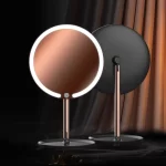 New Three Color Makeup Mirror With LED Light Adjustable Smart Lighting Makeup Mirror Dressing Desktop Touch Screen Mirror