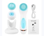 3 In 1 Electric Facial Cleansing Brush Silicone Rotating Face Brush Deep Cleaning Skin Peeling and Remove Blackheads skin care