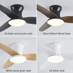 Simple LED Ceiling Fans Light Intelligent APP Strong Wind and Low Decibel Remote Control AC110/220V Household Fan Lighting