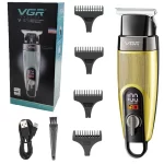 Original VGR Professional Hair Trimmer For Men Facial Body Beard Hair Clipper Electric Rechargeable Haircut Machine Barber