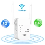 5G WiFi Repeater Wi fi Amplifier Signal Wifi Extender Network Booster 1200Mbps 5 Ghz Long Range Wireless Wi-fi Repeater