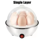 Multifunctional Electric Egg Boiler Monolayer Layer Egg Cooker Mini Steamer Kitchen Cook Breakfast Machine Breakfast Artifact