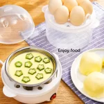 Electric Egg Steamer Machine Multifunction Egg Boiler Cooker Pan Corn Milk Rapid Breakfast Cooking Appliances for The Kitchen