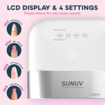 SUNUV SUN3 Nail Dryer Smart 2.0 48W UV LED Lamp Nail with Smart Timer Memory Invisible Digital Timer Display Nail Drying Machine