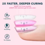 SUNUV SUN3 Nail Dryer Smart 2.0 48W UV LED Lamp Nail with Smart Timer Memory Invisible Digital Timer Display Nail Drying Machine