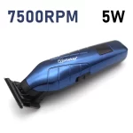 Hair Trimmer for Men Full Metal with Base Charger Zero Gapped T-Blade LED Display Professional Hair Clipper Finishing Machine