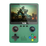 2023 New X6 3.5Inch IPS Screen Handheld Game Player Dual Joystick 11 Simulators GBA Video Game Console for Kids Gifts