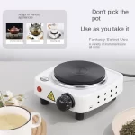 500W Electric Tea Warmer Stove Portable Cast Iron Hot Plate Coffee Milk Heater Adjustable Temperatur Induction Cooker