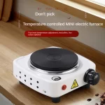 500W Electric Tea Warmer Stove Portable Cast Iron Hot Plate Coffee Milk Heater Adjustable Temperatur Induction Cooker