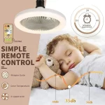 Smart 2 In 1 Ceiling Fan With Remote Control Lighting E27 Conversion Base  Lighting Base Suitable for Bedroom and Living