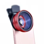 Mobile Phone Camera Lens 2 in 1 Clip-on Lens Kit 37mm 0.45X 49UV Super Wide Angle & Macro HD Lens for iPhone Android Smartphones