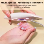 Hot Sale 6W Mini Nail Dryer Machine Portable 6 LED UV Manicure Lamp Home Use Nail Lamp For Drying Polish Varnish With USB Cable