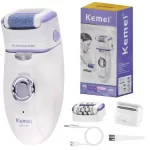 3in1 Electric Women Epilator Female Shaver Leg Body Hair Removal Lip Chin Depilatory Lady Bikini Trimmer Facial Hair Remover
