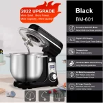 BioloMix 6L/5L Stand Mixer Stainless Steel Bowl 6-speed Kitchen Food Blender Cream Egg Whisk Cake Dough Kneader Bread Maker