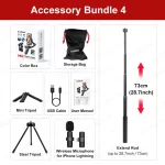 Handheld Stabilizer 3 Axis Gimbal for Cellphone Outdoor Video Shot for iPhone 16 15 PRO MAX Samsung Android, Optional AI Module