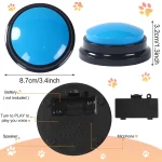 Recordable Talking Easy Carry Voice Recording Sound Button for Kids Pet Dog Interactive Toy Answering Buttons Party Noise Makers