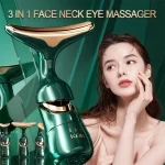 3 In 1 Microcurrent Face Massager Neck Facial Eye Lifting Massage Microcurrent Skin Rejuvenation Anti Aging Wrinkle Skin Care