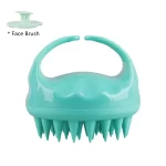 Scalp Brush Massager Sculp Scrubber Brush Wheat Straw Biodegradable Silicone Shampoo Brush Hair Scalp Massager For Hair Growth