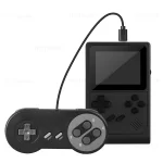 GB300 Portable Handheld Game Player 3.0 inch Screen TV Video Game Console AV Output Retro Game Console Built-in 8G 6000+ Games