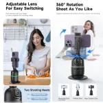 P03 Gimbal Stabilizer for Mobile Phone AI 360 Follow Selfie Stand Face Tracking Desktop Gimbal for Cellphone and Cameras