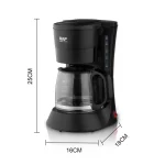 Electric Dirp Coffee Machine 600W Automatic American  Drip Type, 600ML Coffee Machine American Milk Tea Machine Coffee Pot