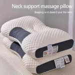 Soybean Fiber Neck Protection Pillow with No Collapse High Rebound Comfortable Pillow Core for Adult and Household